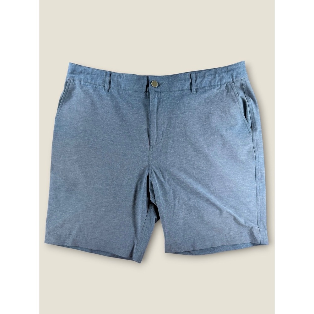 Faherty All Day Shorts Mens 36 Blue Hybrid Stretch Swim Chino MSC0012